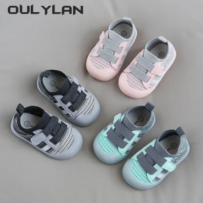 Soft Sole Breathable Knit Mesh for Boys and Girls Sneakers Spring Summer 1-3 Year Old Baby Walking Shoes Children Mesh Shoes - Image 2
