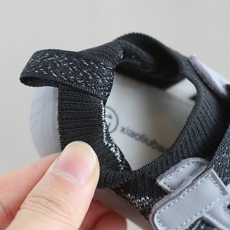Soft Sole Breathable Knit Mesh for Boys and Girls Sneakers Spring Summer 1-3 Year Old Baby Walking Shoes Children Mesh Shoes