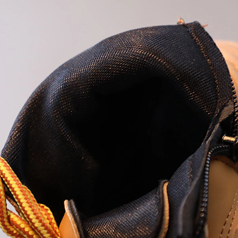 Fashion Childrens Boots 2024 Girls Baby Boots Shoes Boys Casual Little Yellow Short Boots Autumn Winter Kids Warm Shoes