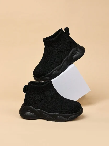 1pair Baby Boy's High-Top Durable Casual Sports Shoes, Popular Style - Image 4