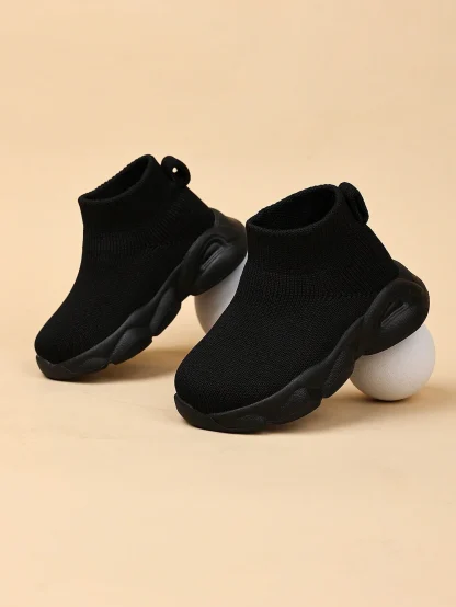 1pair Baby Boy's High-Top Durable Casual Sports Shoes, Popular Style - Image 2