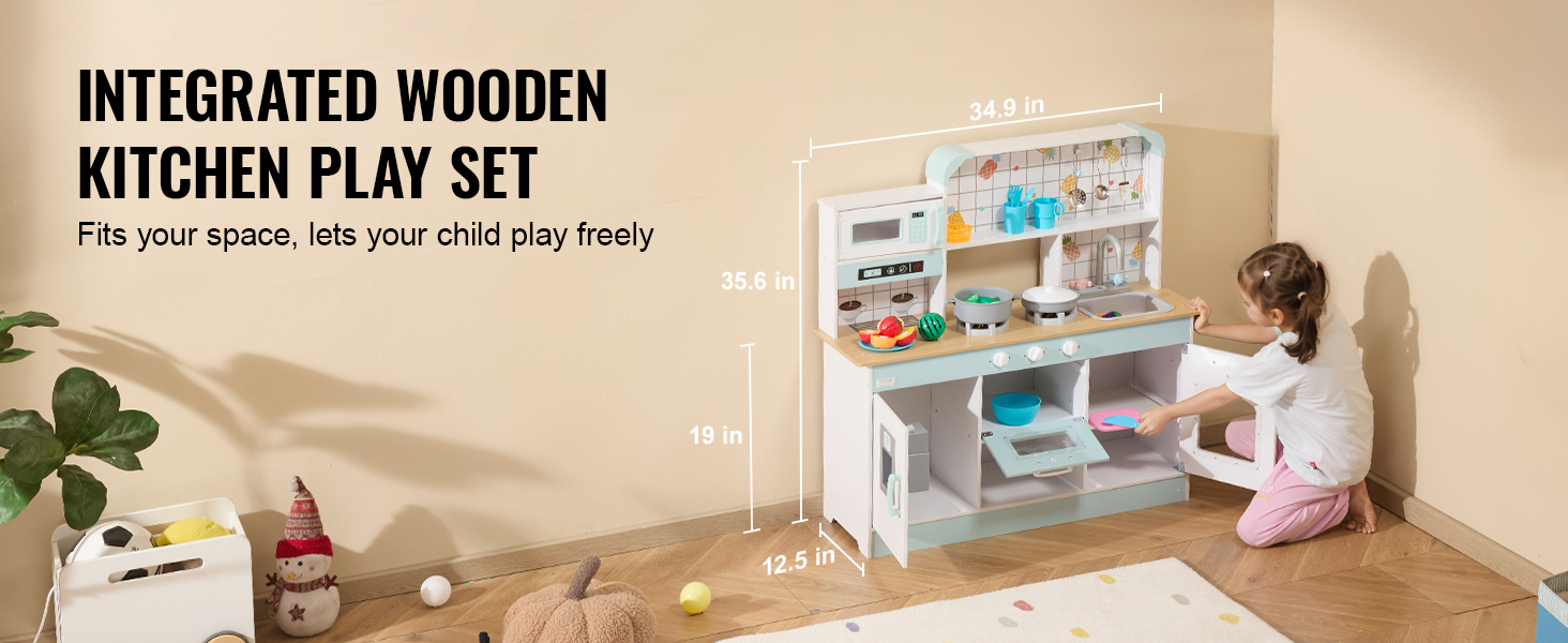 VEVOR Kitchen Counter Play Set DIY Simulated Cooking Food Tableware Play House with Sound Pretend Game Toy Gift Kid Boy Children VEVOR Kitchen Counter Play Set DIY Simulated Cooking Food Tableware Play House with Sound Pretend Game Toy Gift Kid Boy Children