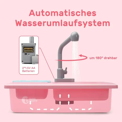 Cute Stone Sink Toy ， Upgraded Faucet, Kitchen Playset, Pool Floats, Kids Dishwasher Roleplay. - Image 4