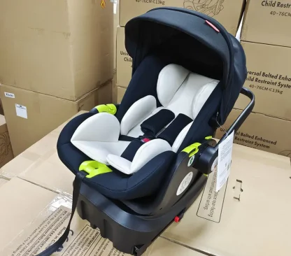 3 in 1 Baby Stroller,Baby Travel System,Baby Carriage 3in1 with Isofix Base,Foldable Newborn Pram,Reversible Standard Stroller - Image 6