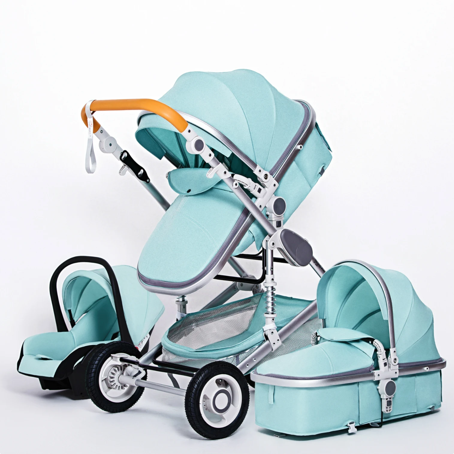 High Landscape Baby Stroller 3 in 1 With Car Seat Pink Stroller Luxury Travel Pram Car seat and Stroller Baby Carrier Pushchair High Landscape Baby Stroller 3 in 1 With Car Seat Pink Stroller Luxury Travel Pram Car seat and Stroller Baby Carrier Pushchair