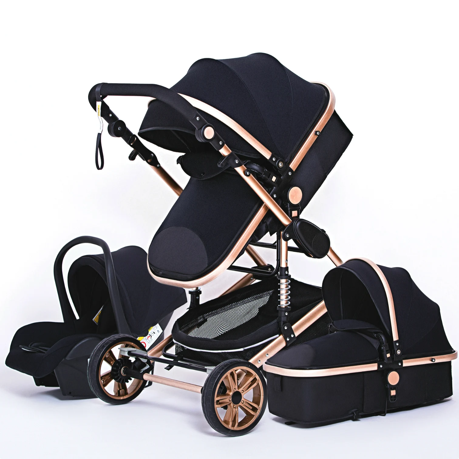 High Landscape Baby Stroller 3 in 1 With Car Seat Pink Stroller Luxury Travel Pram Car seat and Stroller Baby Carrier Pushchair High Landscape Baby Stroller 3 in 1 With Car Seat Pink Stroller Luxury Travel Pram Car seat and Stroller Baby Carrier Pushchair