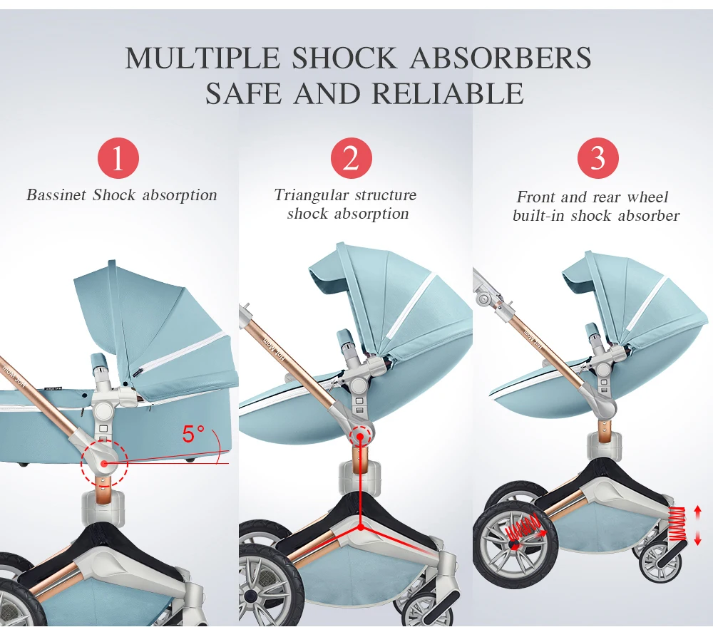 Hot Mom Baby Stroller 3 in 1 Travel System, 360° Rotation High Landscape Stroller, Large Wheels, Suitable For Various Terrains,F Hot Mom Baby Stroller 3 in 1 Travel System, 360° Rotation High Landscape Stroller, Large Wheels, Suitable For Various Terrains,F