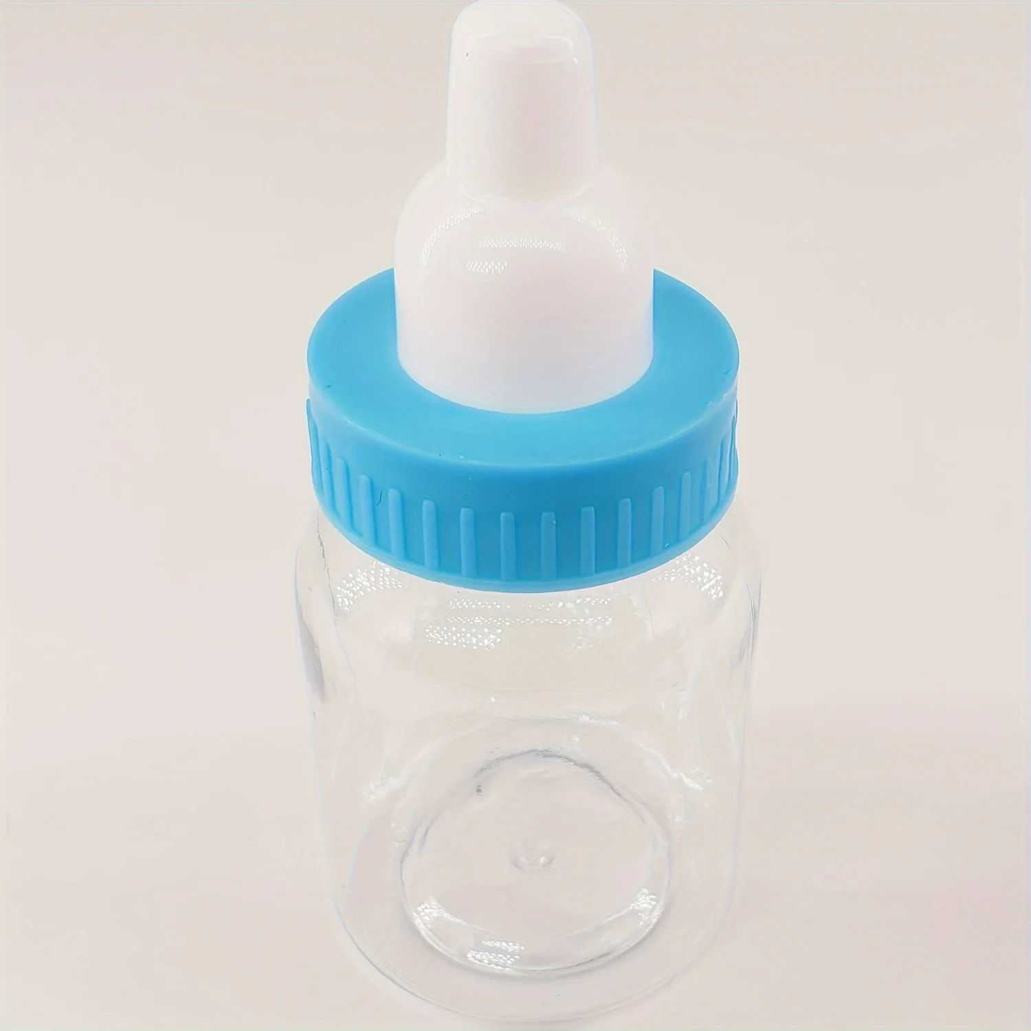 12 Pcs Blue Mini Baby Bottle Fillable for Girl Boy Birthday Party Favor Gift - for Newborn Baby Baptism and Baby Shower D