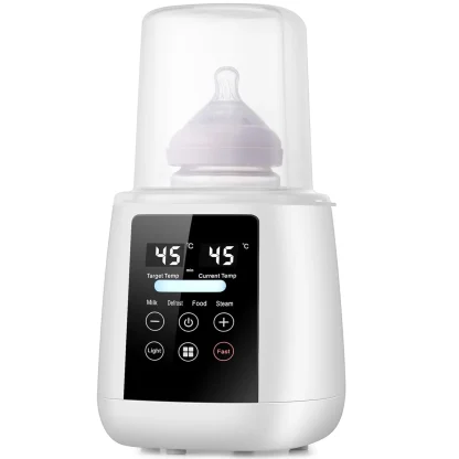 Baby Bottle Warmer Milk Bottle Sterilizer Breast Milk Warmer Accurate Temperature Control LCDDisplay Baby Bottle Heater BPA-Free