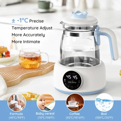 220v/110v  Infant Thermostatic Milk Regulator 800W Electric Baby Formula Kettle Automatic Warmer Feeding Bottle - Image 2