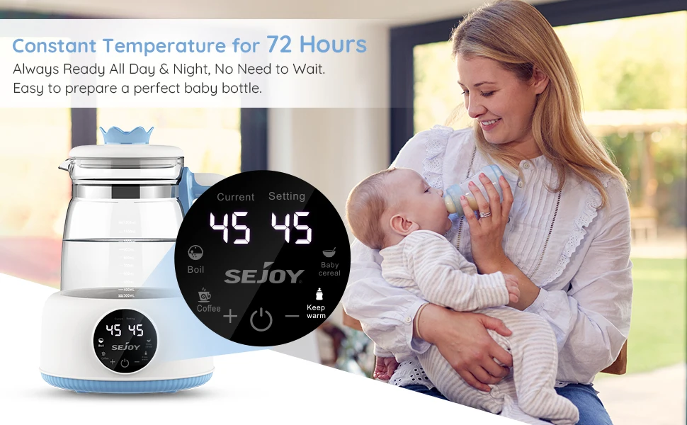 220v/110v  Infant Thermostatic Milk Regulator 800W Electric Baby Formula Kettle Automatic Warmer Feeding Bottle